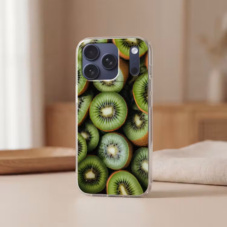 Telefoonhoesje Softcase - Kiwi - Fruit - Groen — 3