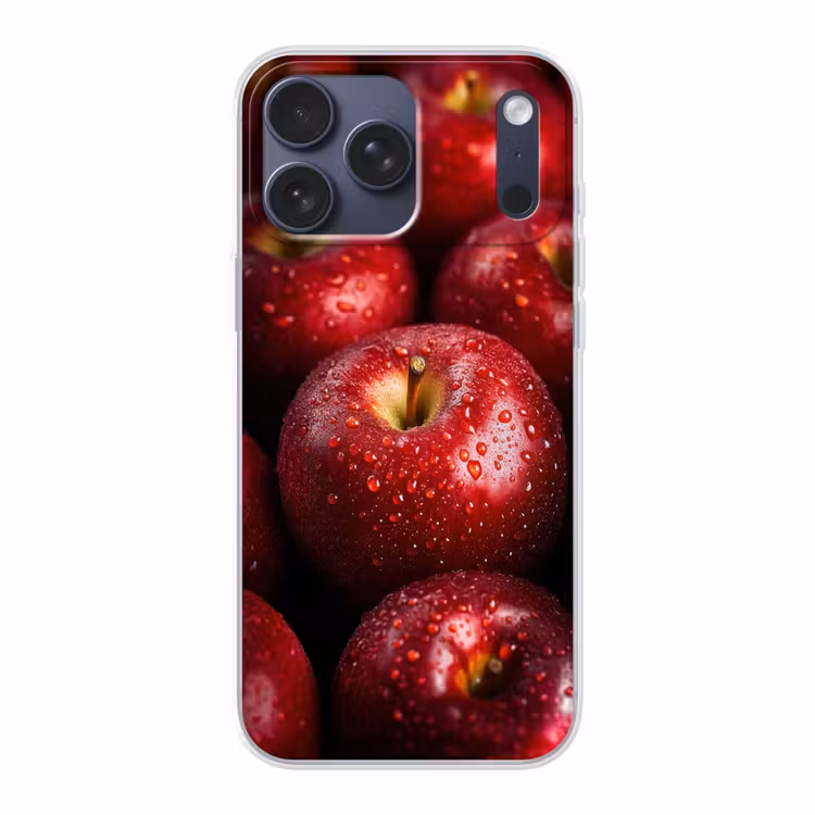 Telefoonhoesje Softcase - Rood - Appels - Fruit — 1