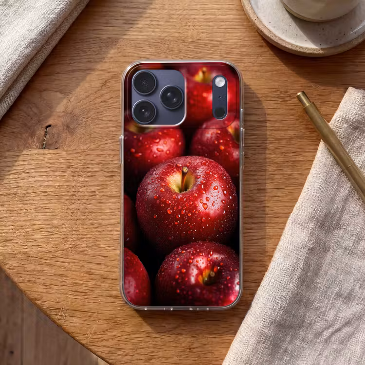 Telefoonhoesje Softcase - Rood - Appels - Fruit — 2