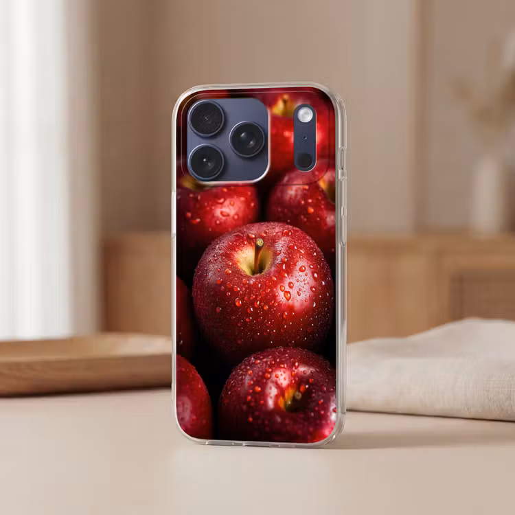 Telefoonhoesje Softcase - Rood - Appels - Fruit — 3