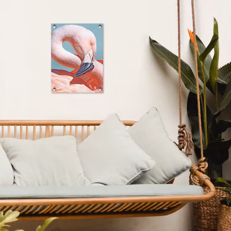 Tuinposter - Close-up flamingo — 5