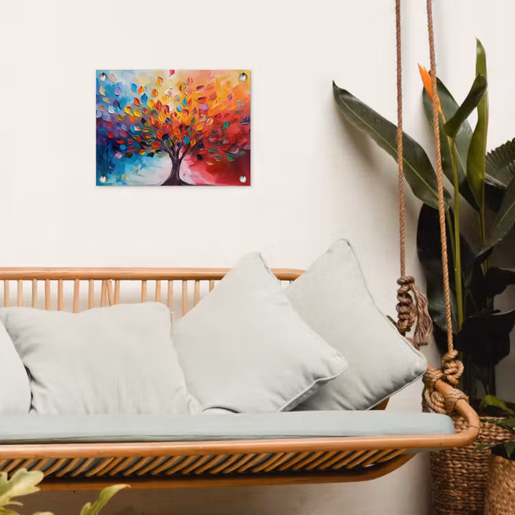 Tuinposter - Abstracte Boom Paletmes — 5