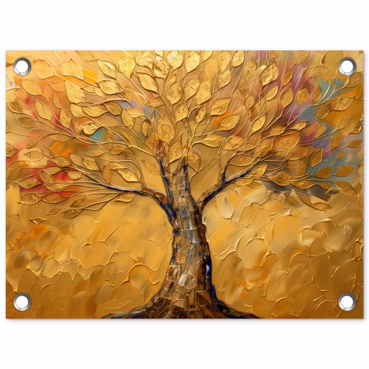 Tuinposter - Gouden Boom