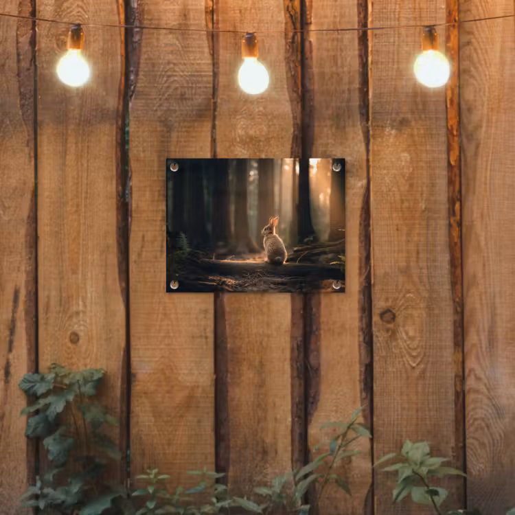 Tuinposter - Konijn in Bos — 2