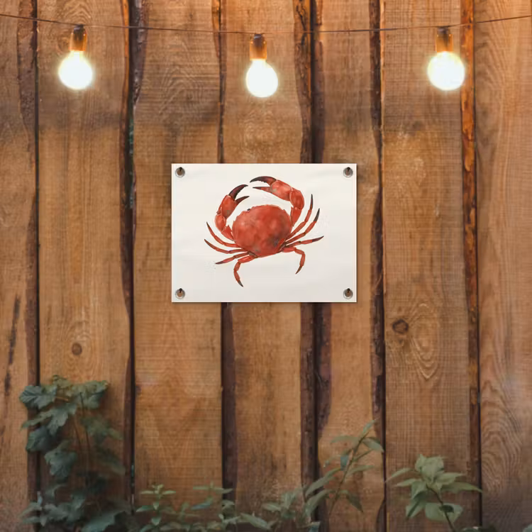 Tuinposter - Krab - Felrood - Poten — 2
