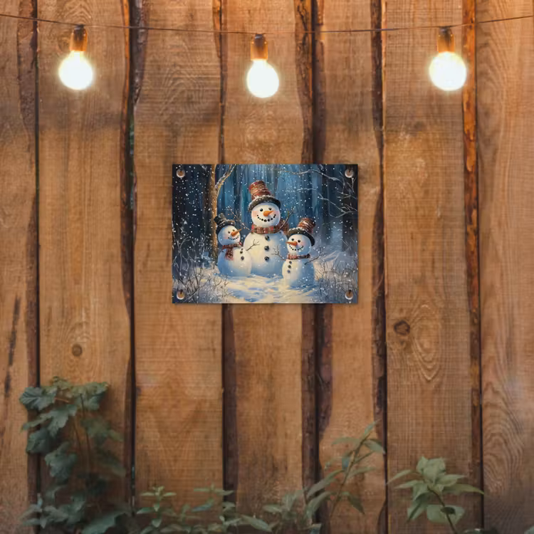 Tuinposter - Sneeuwpop - Sneeuw - Winter - Bos — 2