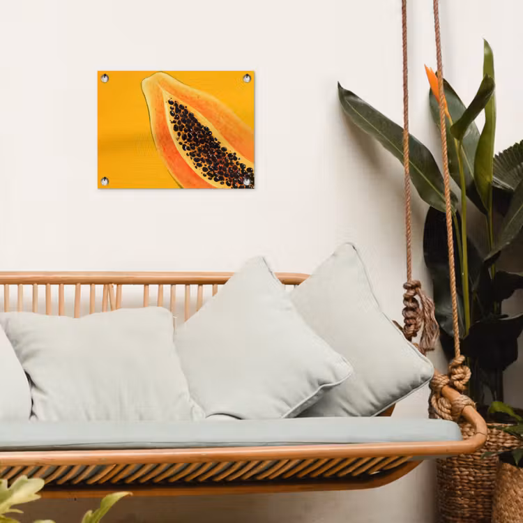 Tuinposter - Papaja - Oranje - Topisch — 5