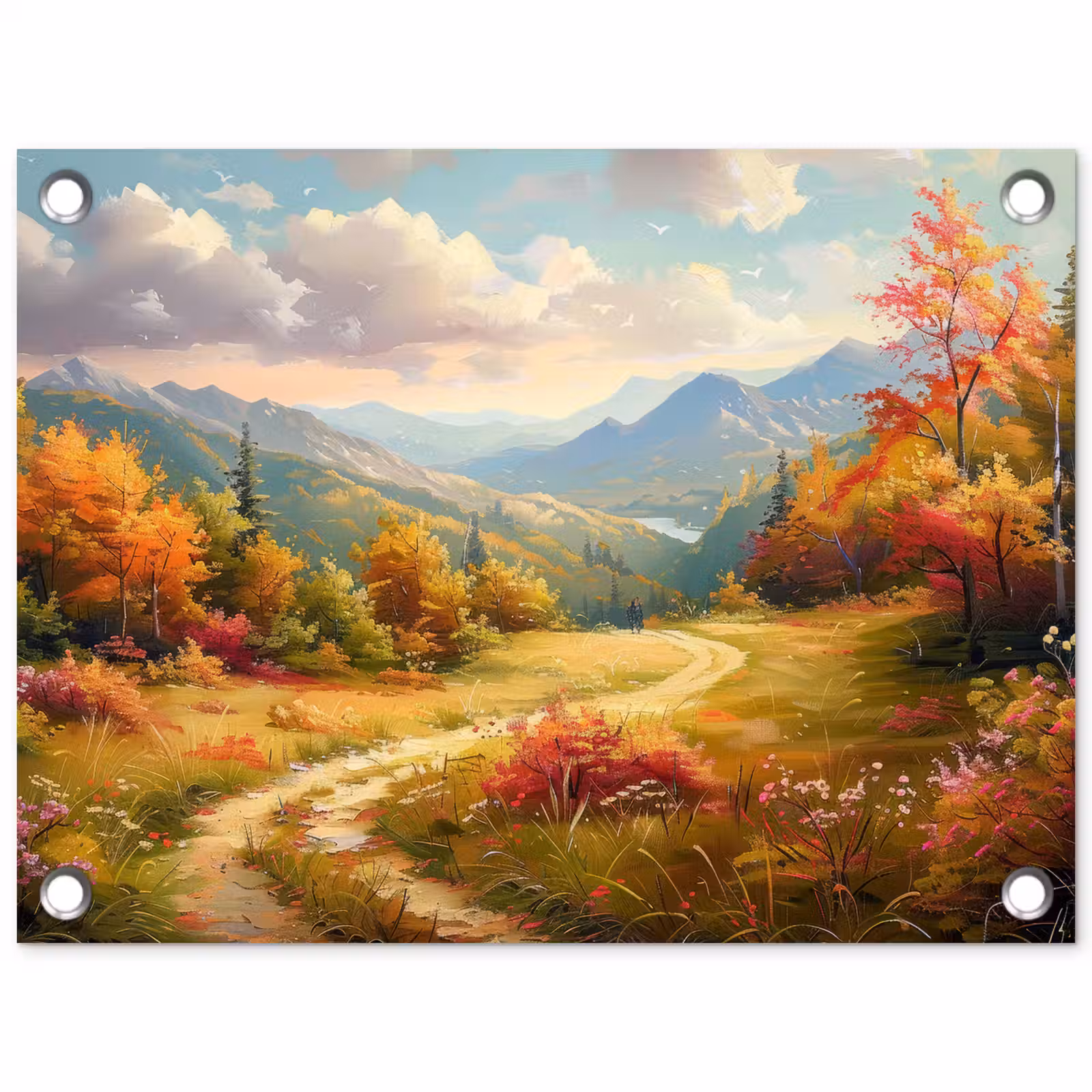Tuinposter - Landschap - Illustratie - Natuur — 1