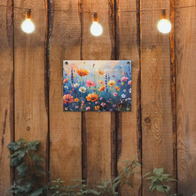 Tuinposter - Bloemen - Natuur - Waterverf - Kunst — 2