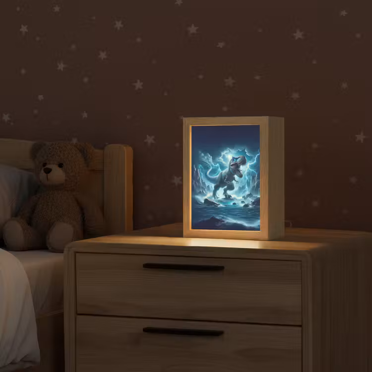 Nachtlampje - Dino - Blauw - Jongens — 2