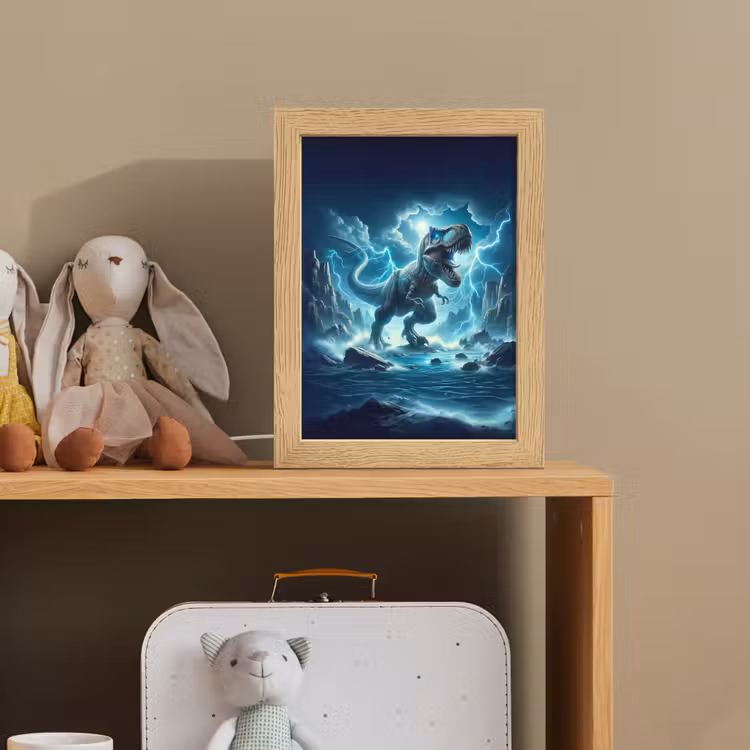 Nachtlampje - Dino - Blauw - Jongens — 3