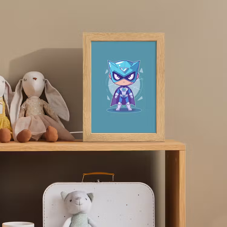 Nachtlampje - Superheld - Blauw - Jongens — 3