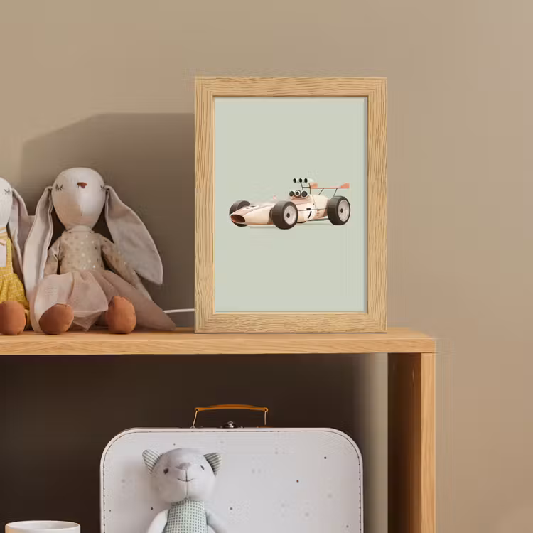 Nachtlampje - Beige - Raceauto - Groen — 3