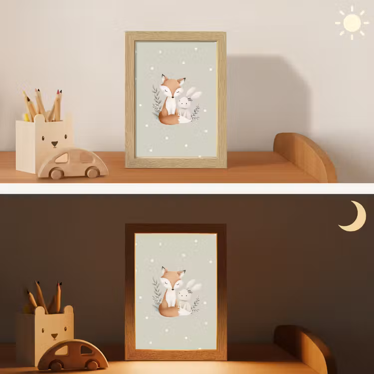 Nachtlampje - Minimalistisch - Dieren - Bladeren - Stippen — 5