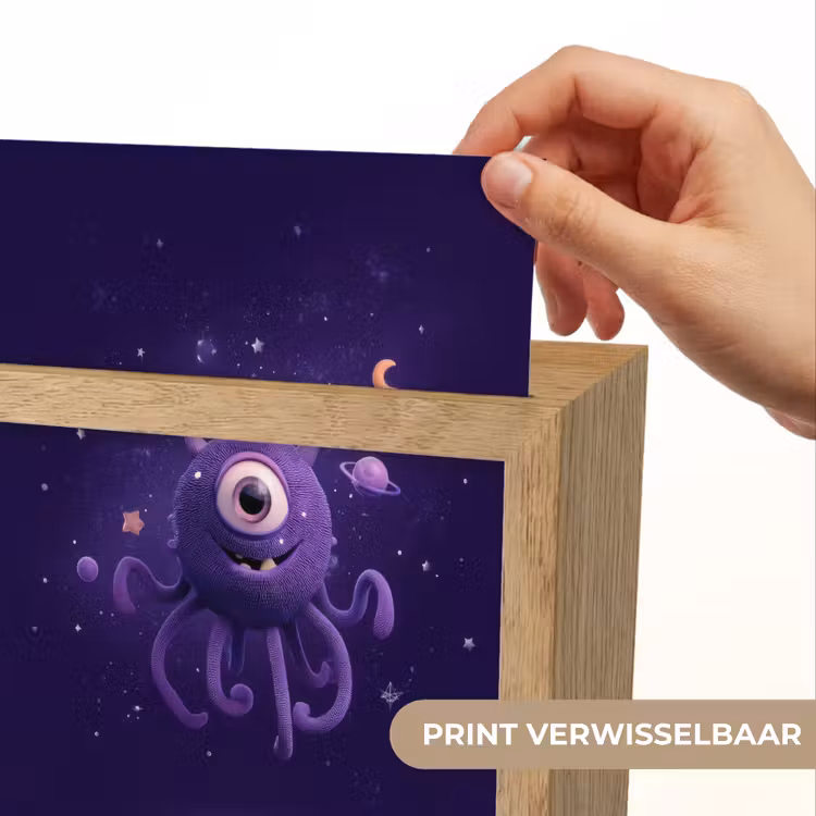 Nachtlampje - Paars Eenogig Monster Ruimte — 4