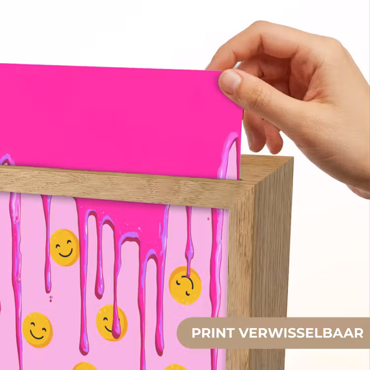 Nachtlampje - Smiley - Roze - Glazuur — 4