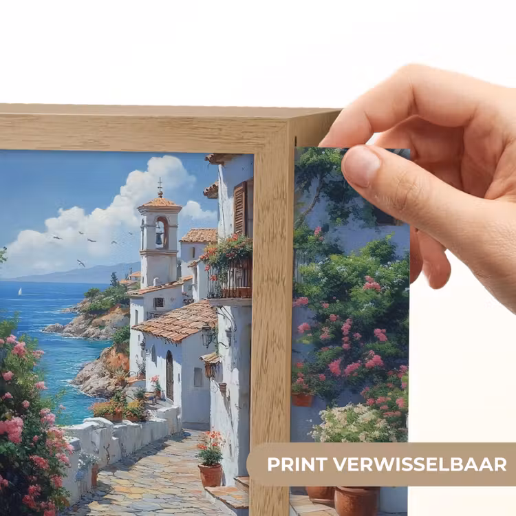 Lightbox - Wandlamp - Huizen - Zee - Bomen - Bloemen — 6