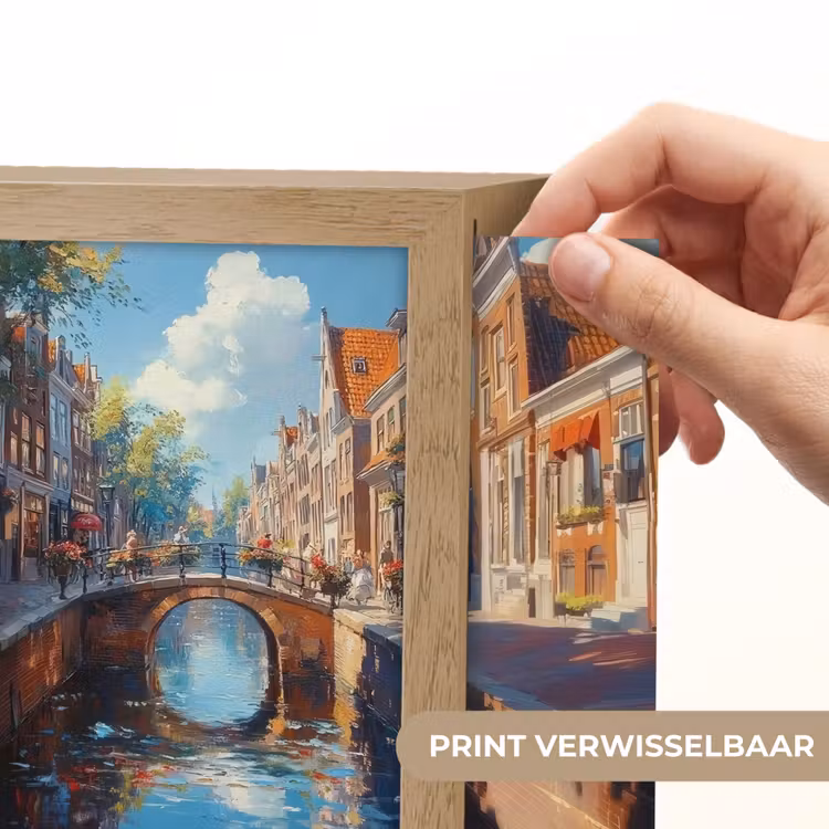 Lightbox - Wandlamp - Stad - Gracht - Zon - Fietsen — 6