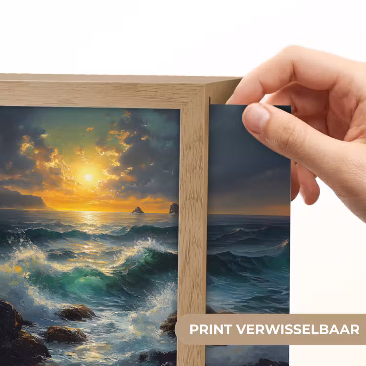 Lightbox - Wandlamp - Zee - Zon - Golven - Rotsen — 6