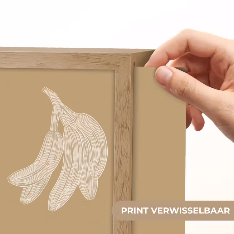 Lightbox - Wandlamp - Bananen - Beige - Lijntekening - Minimalistisch — 6