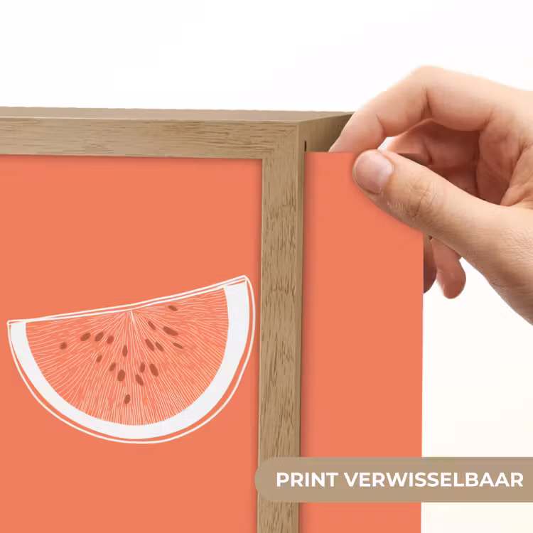 Lightbox - Wandlamp - Watermeloen - Lijnen - Koraalrood — 6