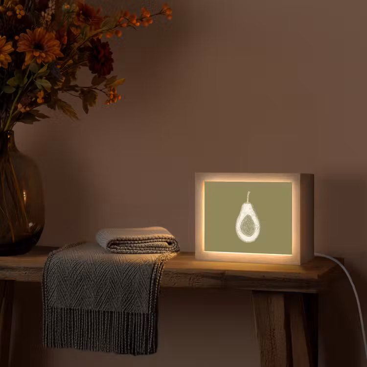 Lightbox - Wandlamp - Avocado - Minimalistisch - Illustratie - Groen — 5