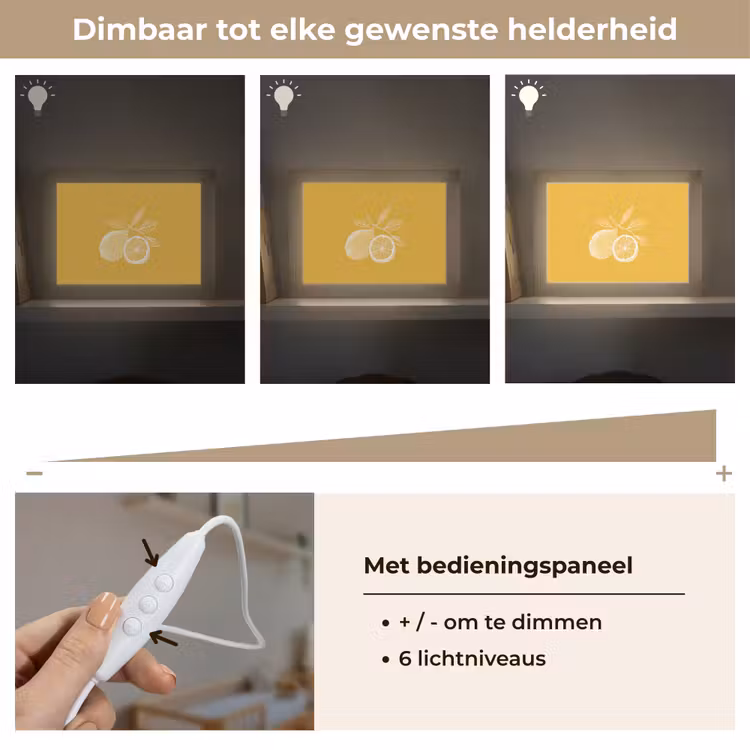 Lightbox - Wandlamp - Citroenen - Illustratie - Minimalistisch - Geel — 8