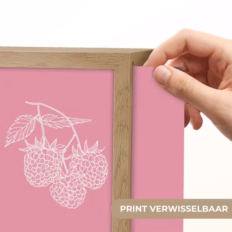 Lightbox - Wandlamp - Frambozen - Steel - Getekend - Roze — 6