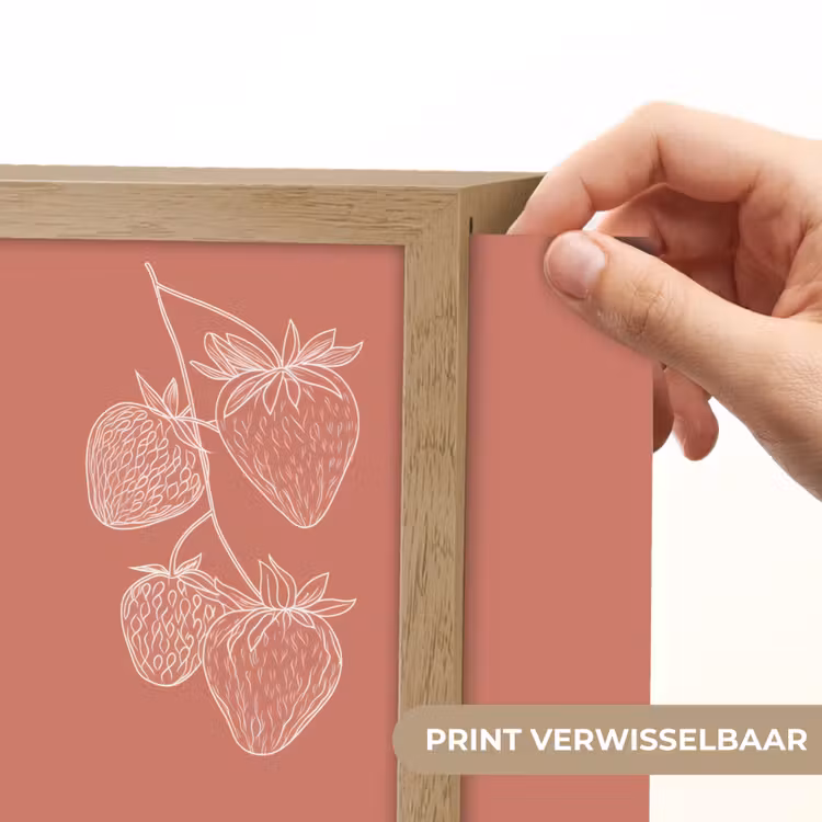 Lightbox - Wandlamp - Minimalistisch - Illustratie - Aardbei - Tak — 6
