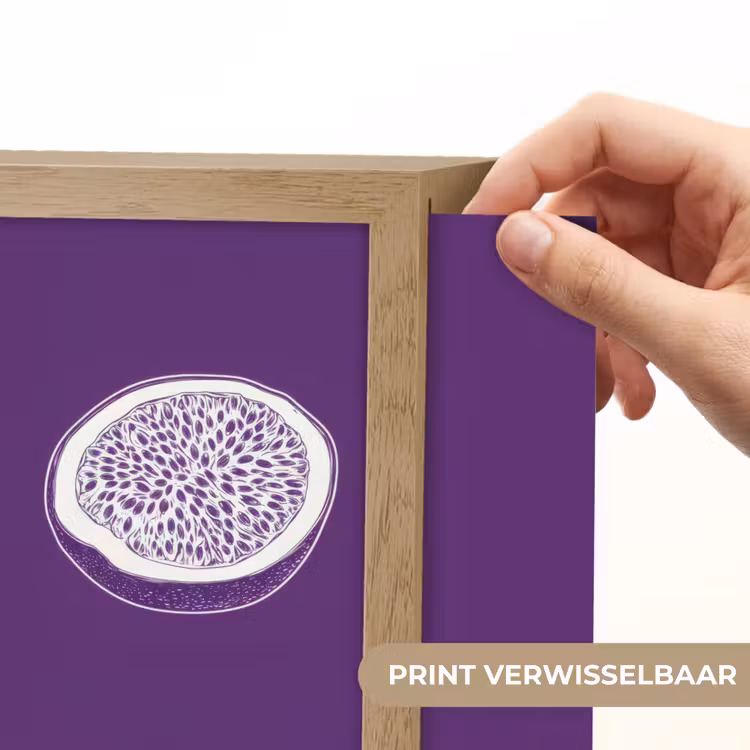Lightbox - Wandlamp - Passievrucht - Zaadjes - Paars - Minimalistisch — 6