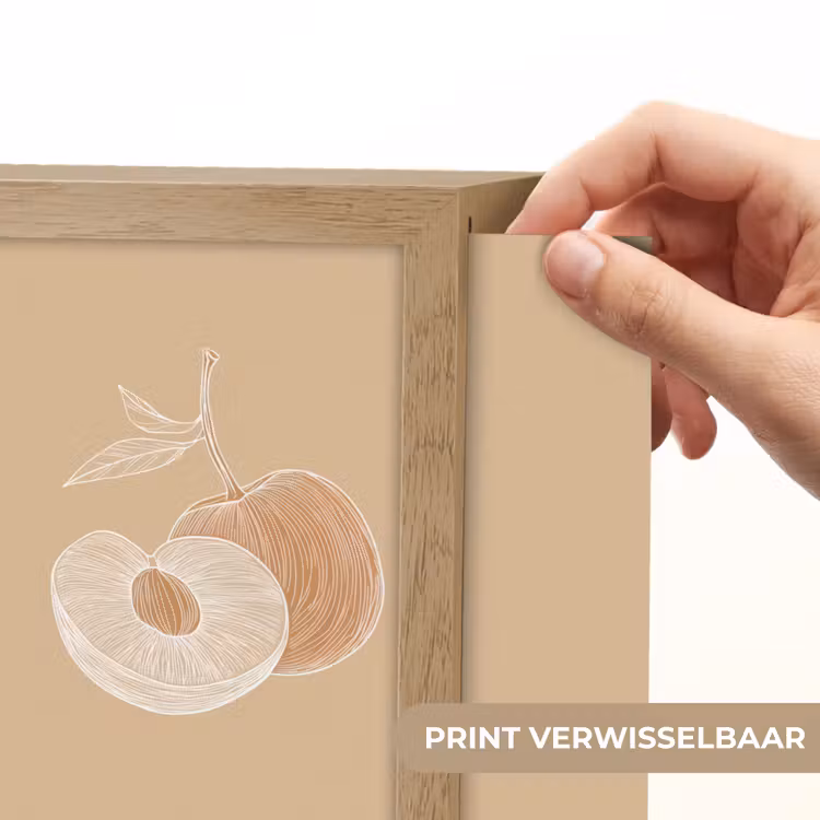 Lightbox - Wandlamp - Perzik - Lijntekening - Pit - Beige — 6