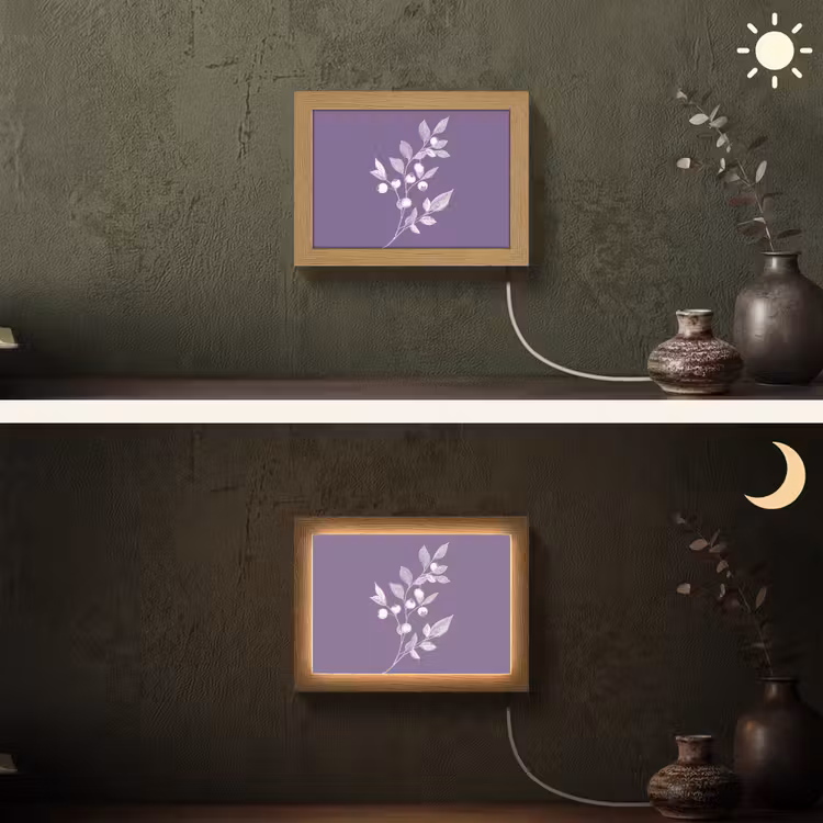 Lightbox - Wandlamp - Tak - Sierlijk - Bladeren - Minimalistisch — 3