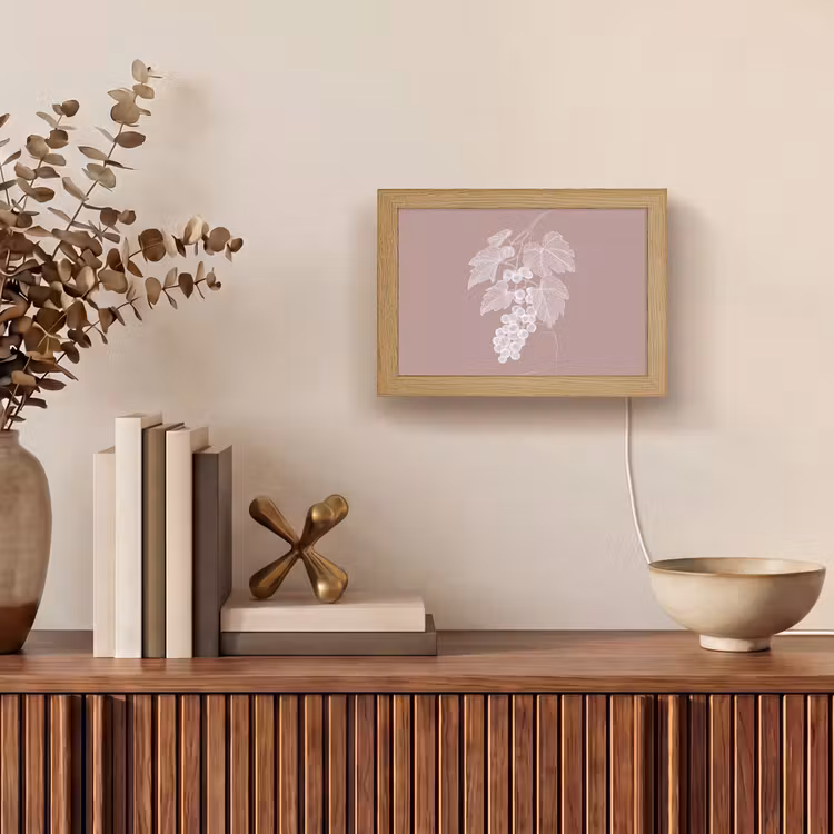 Lightbox - Wandlamp - Tros - Druiven - Illustratie - Bladeren — 4