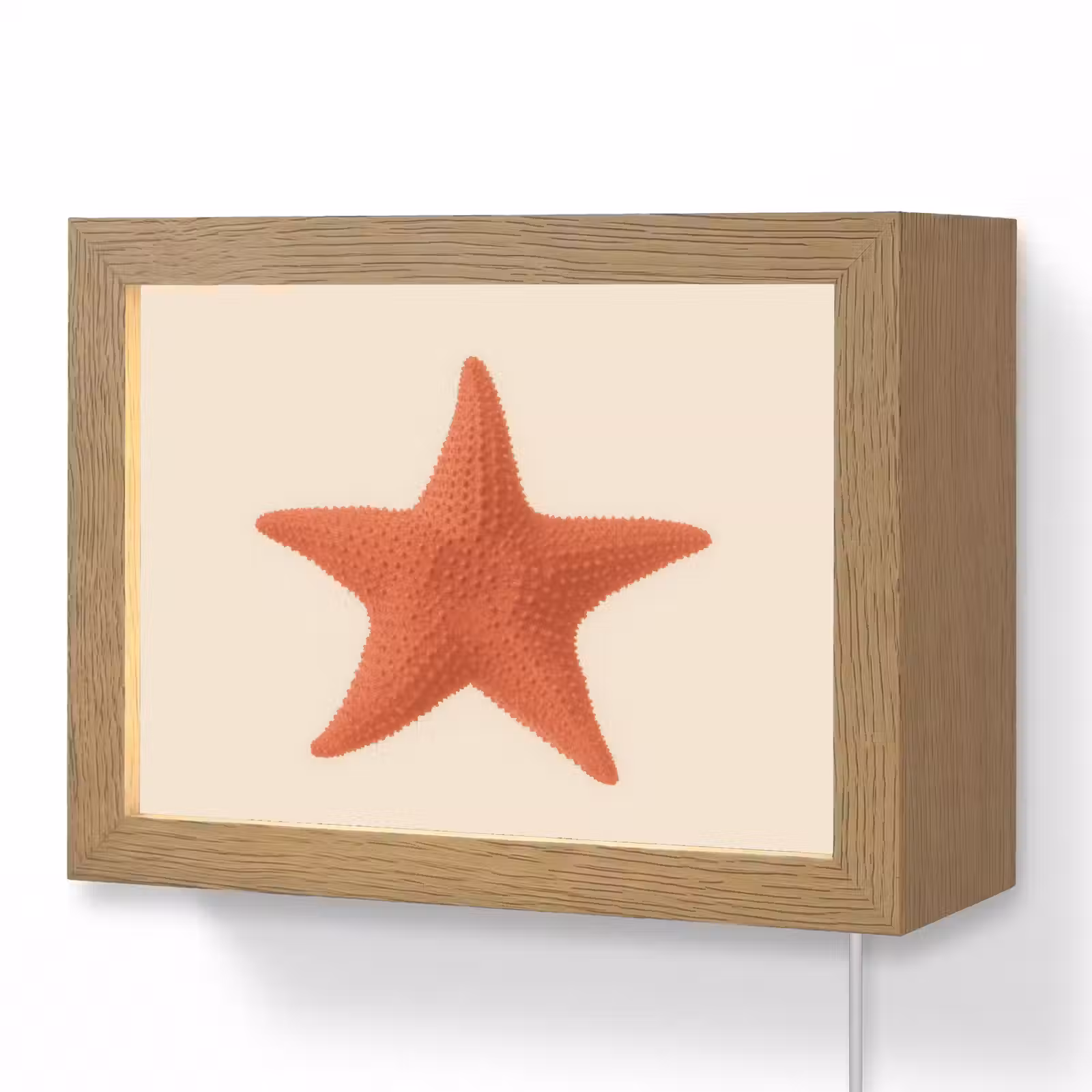 Lightbox - Wandlamp - Zeester - Bobbels - Rood — 1
