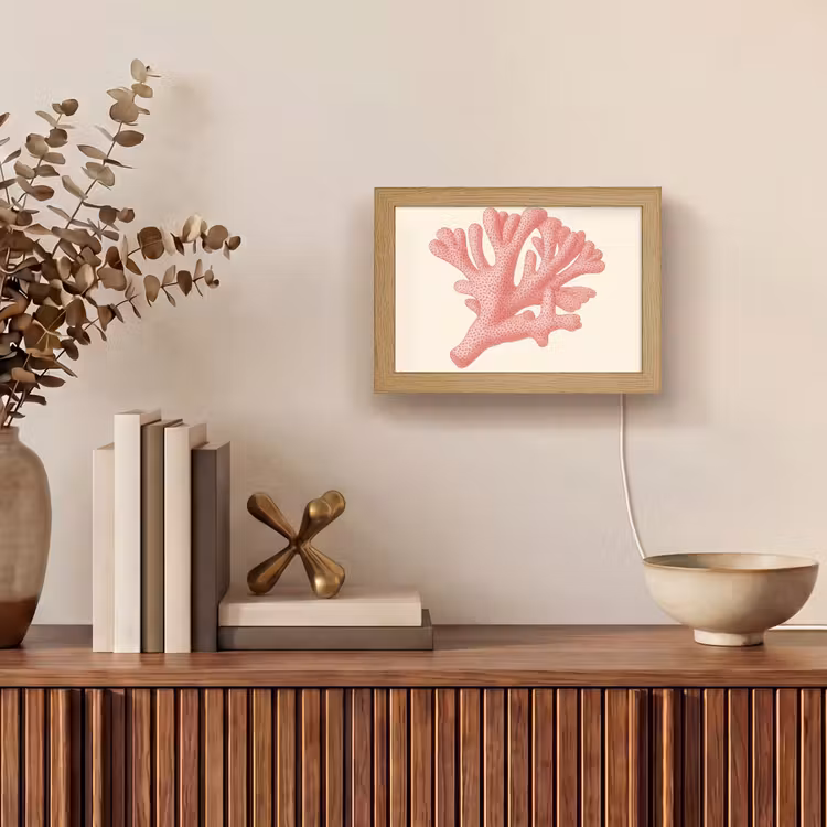 Lightbox - Wandlamp - Koraal - Stipjes - Roze — 4