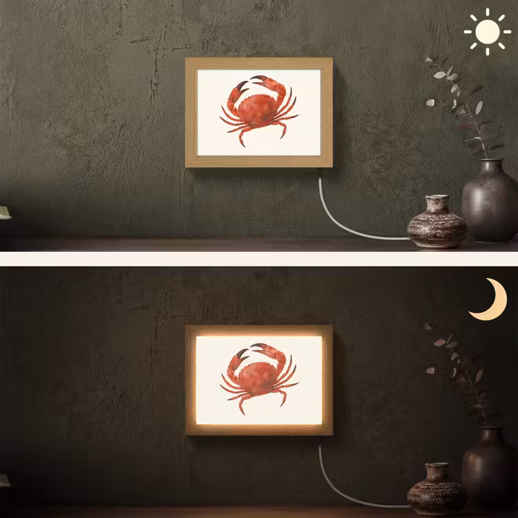 Lightbox - Wandlamp - Krab - Felrood - Poten — 3