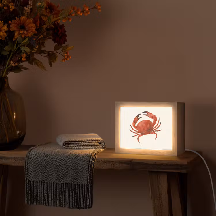 Lightbox - Wandlamp - Krab - Felrood - Poten — 5