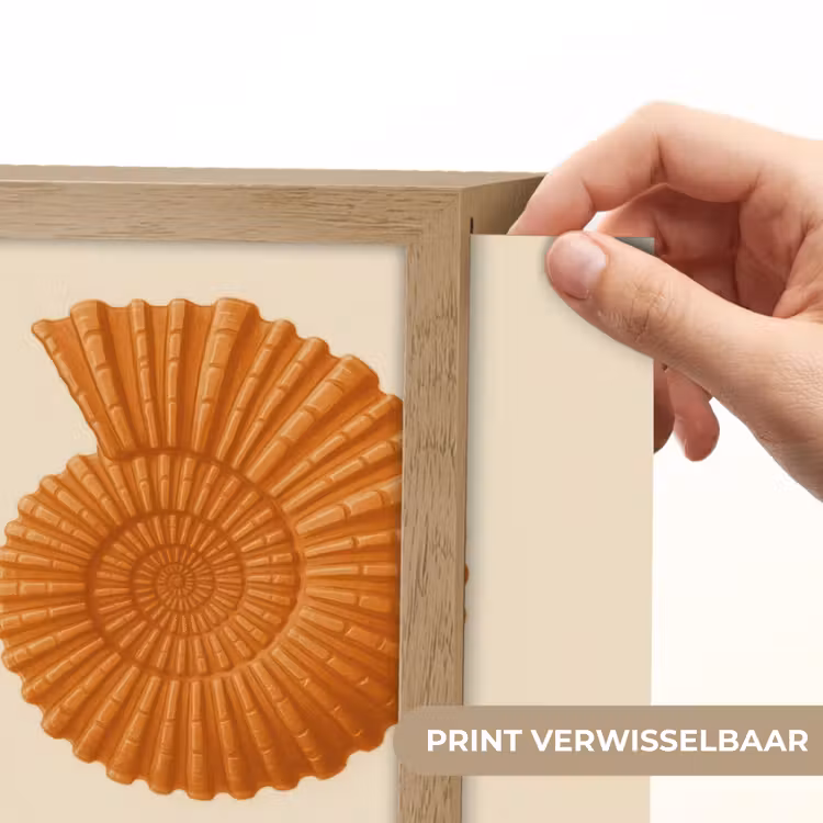 Lightbox - Wandlamp - Schelp - Oranje - Ribbels — 6