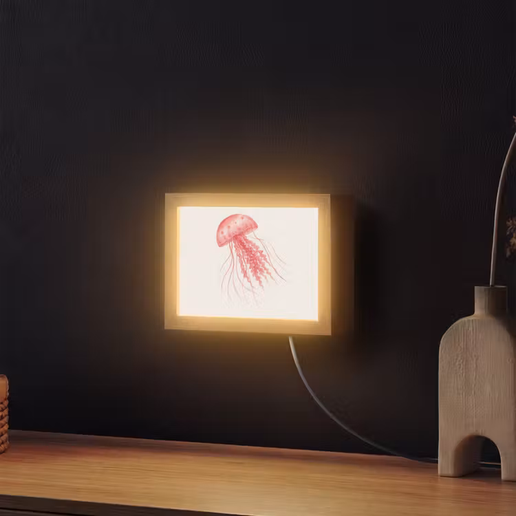 Lightbox - Wandlamp - Kwal - Tentakels - Roze — 2