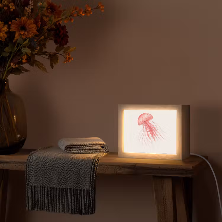 Lightbox - Wandlamp - Kwal - Tentakels - Roze — 5