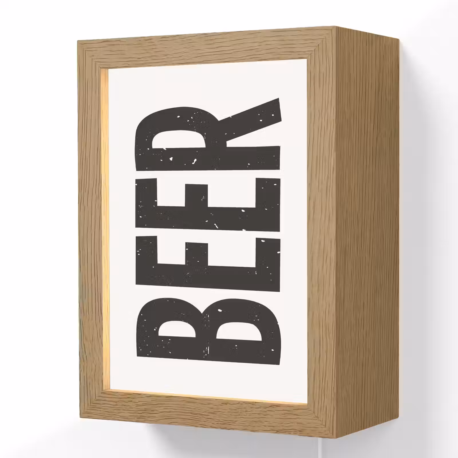 Lightbox - Wandlamp - Bier - Japandi - Decoratie - Zwart — 1