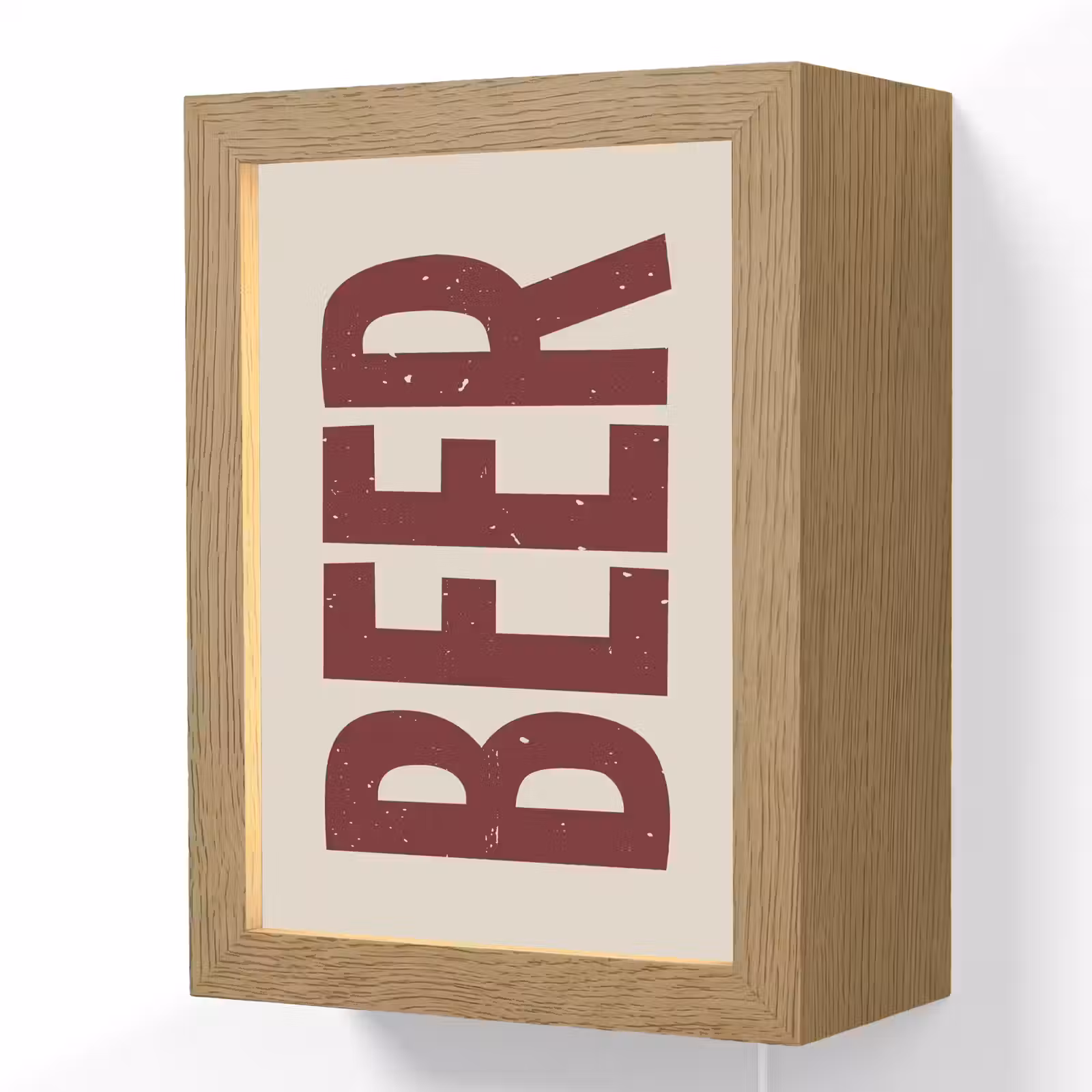Lightbox - Wandlamp - Japandi - Beer - Red - Retro — 1