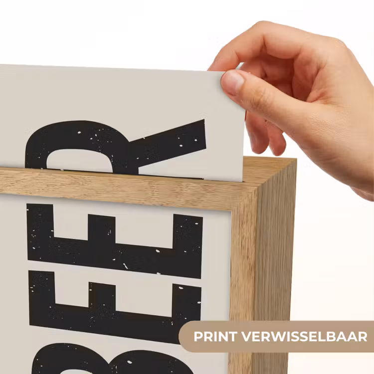 Lightbox - Wandlamp - Beer - Vintage - Zwart - Beige — 6