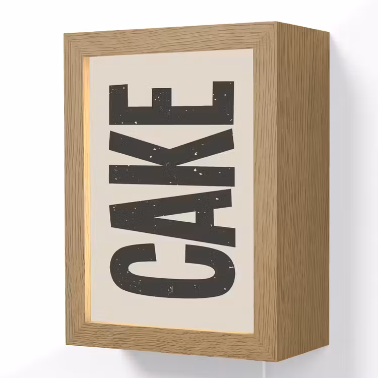 Lightbox - Wandlamp - Beige - Japandi - Cake - Decoratie — 1