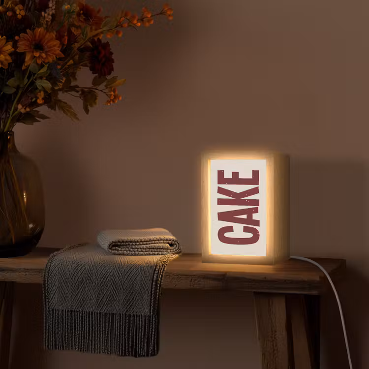 Lightbox - Wandlamp - Red - Cake - Decoratie - Eten — 5