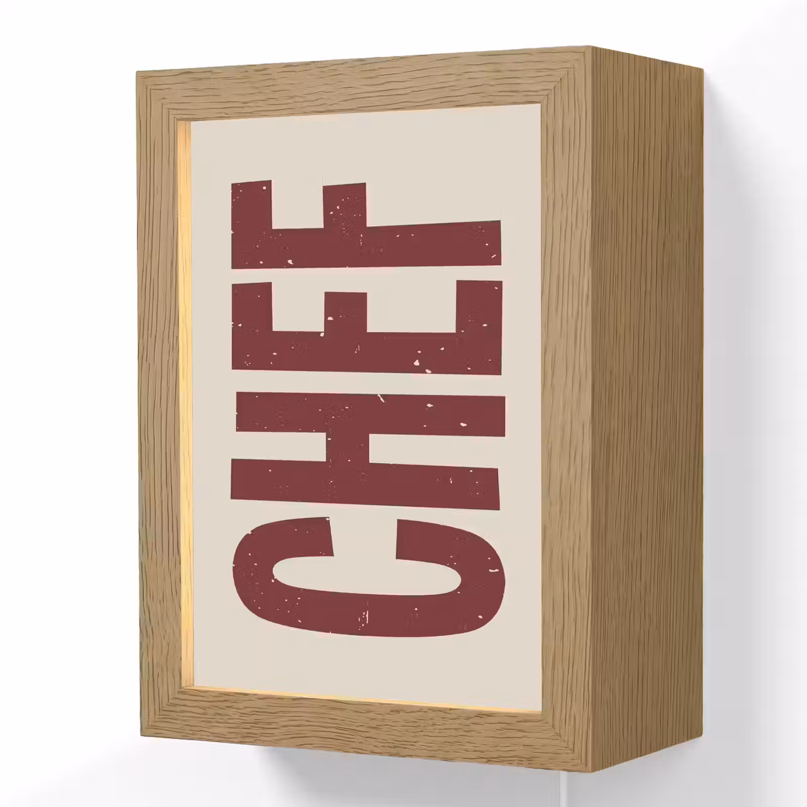 Lightbox - Wandlamp - Chef - Rood - Japandi - Vintage — 1
