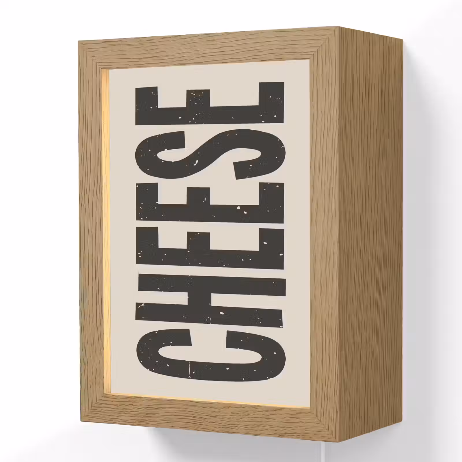 Lightbox - Wandlamp - Kaas - Decoratie - Beige - Cheese — 1