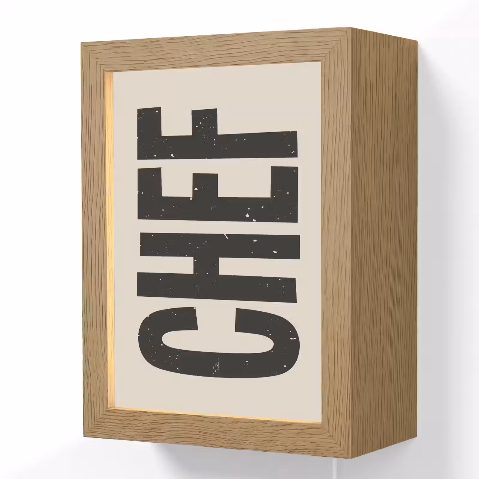 Lightbox - Wandlamp - Vintage - Chef - Japandi - Zwart — 1