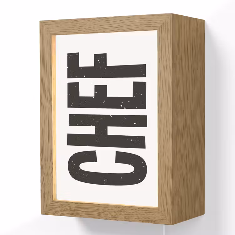 Lightbox - Wandlamp - Chef - Japandi - Decoratie - Vintage — 1