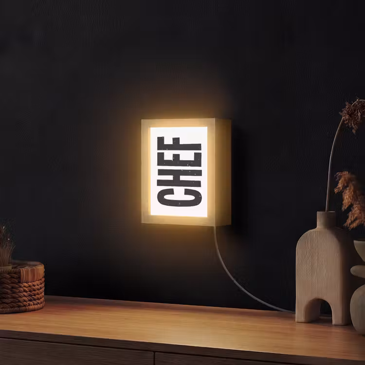 Lightbox - Wandlamp - Chef - Japandi - Decoratie - Vintage — 2